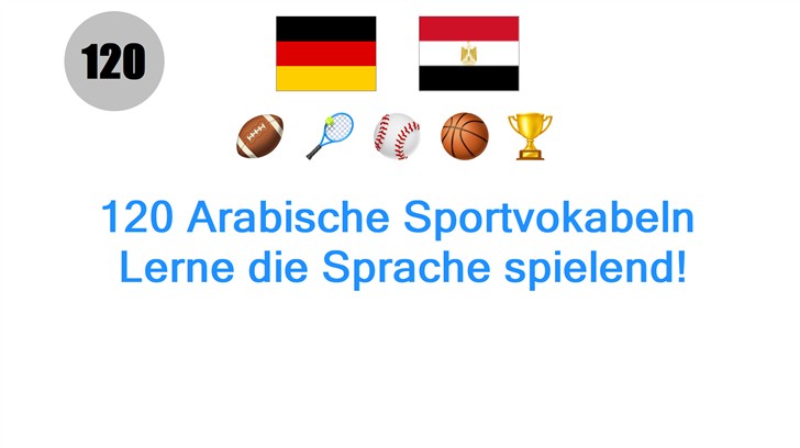 120 Arabische Sportvokabeln: Lerne die Sprache spielend!